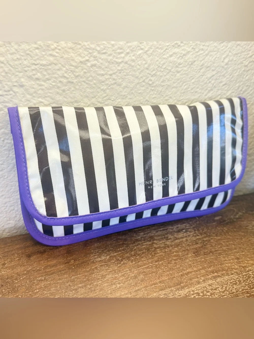 Henri Bendel Mini Flat Iron Case / Makeup Bag Pouch
